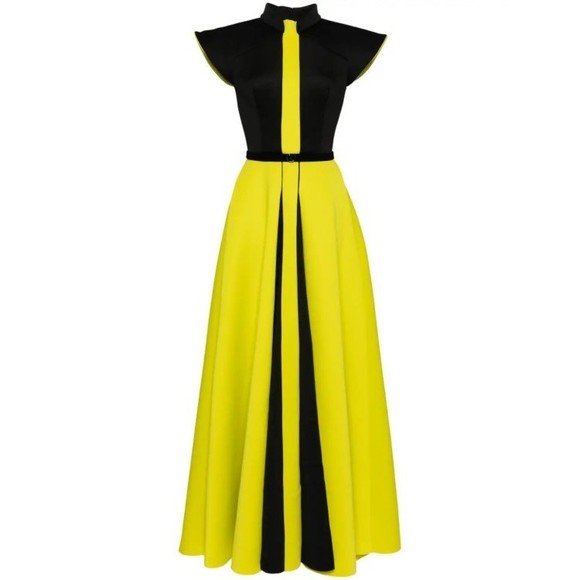 Saiid Kobeisy Neoprene Dress With Wide Shoulders - NWT - Picture 1 of 5